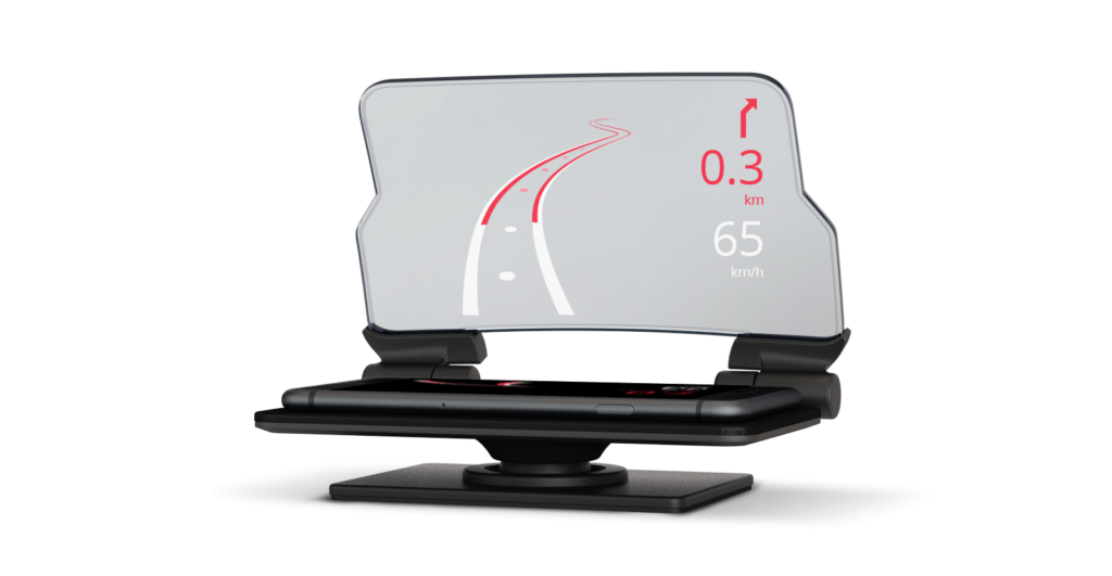 Picture of aftermarket Heads Up display